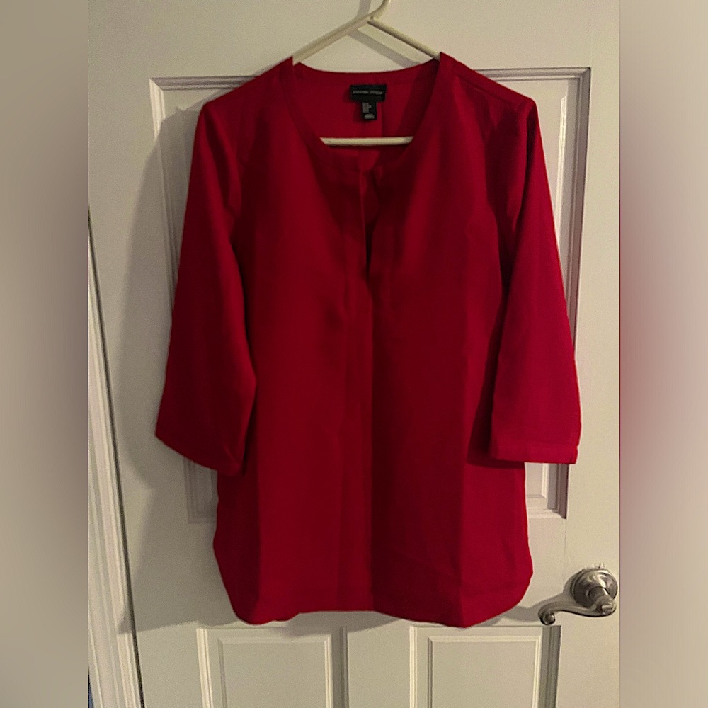 Red blouse